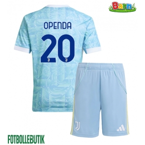 Juventus Lois Openda #20 Bortaställ Barn 2025-26 Kortärmad (+ Korta byxor)